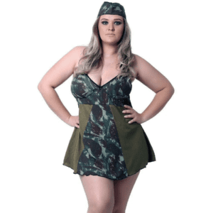 Fantasia Militar Sexy Plus Size